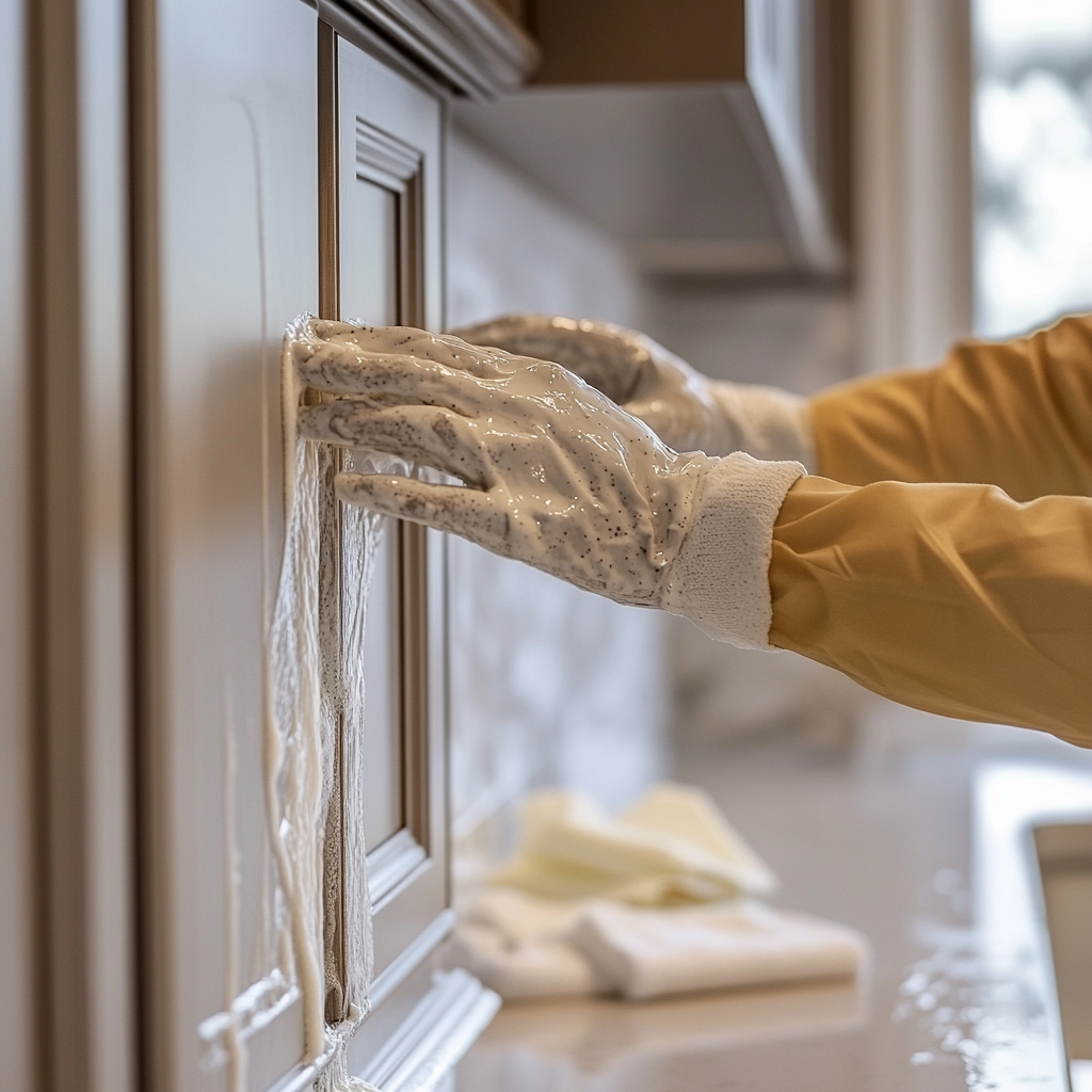 nikkianne_Person_wearing_gloves_scrubbing_kitchen_cabinets._C_2465ca7c-021f-4fa7-b204-481aef9e3b65_0