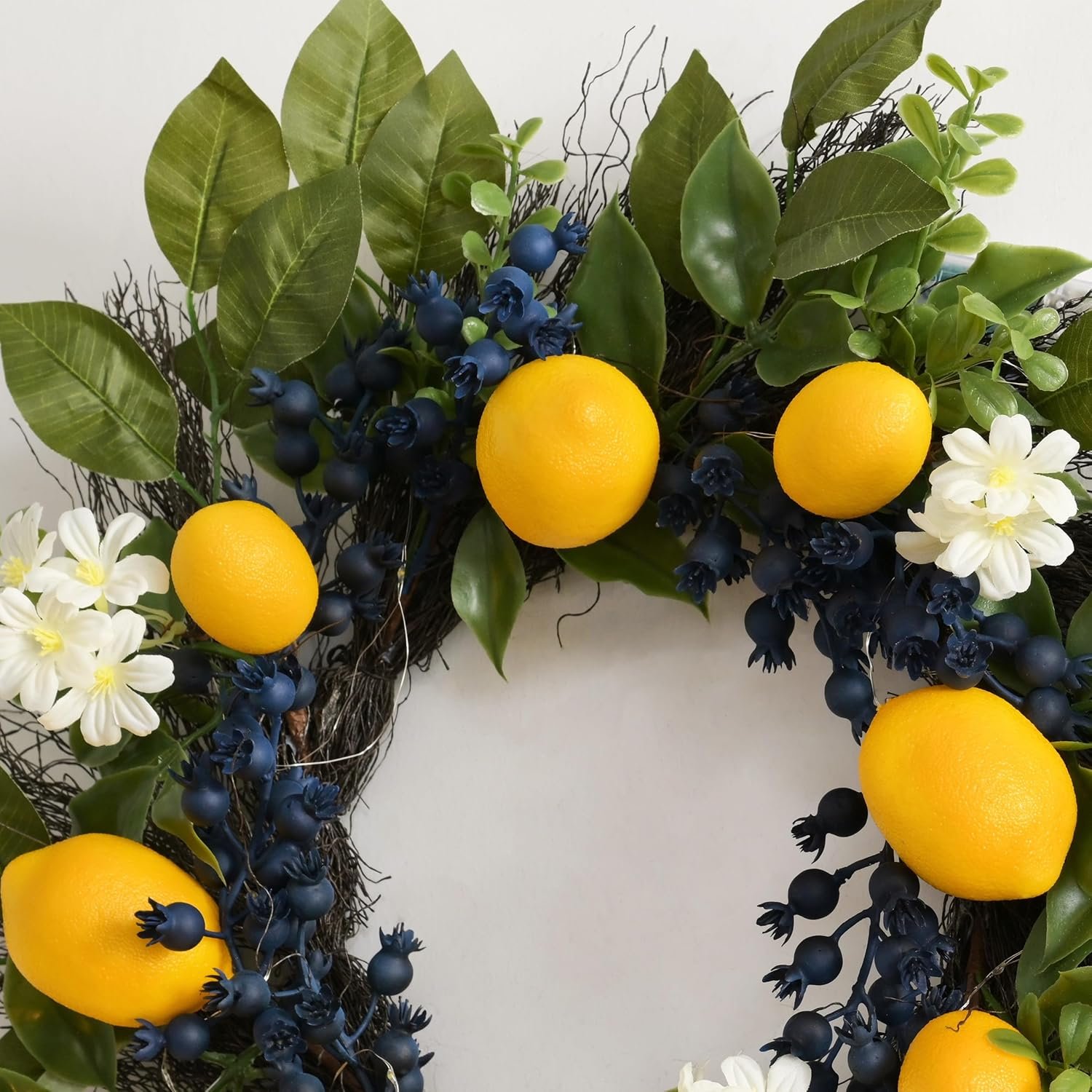 lemon and blueberry wreath lemon and blueberry wreath