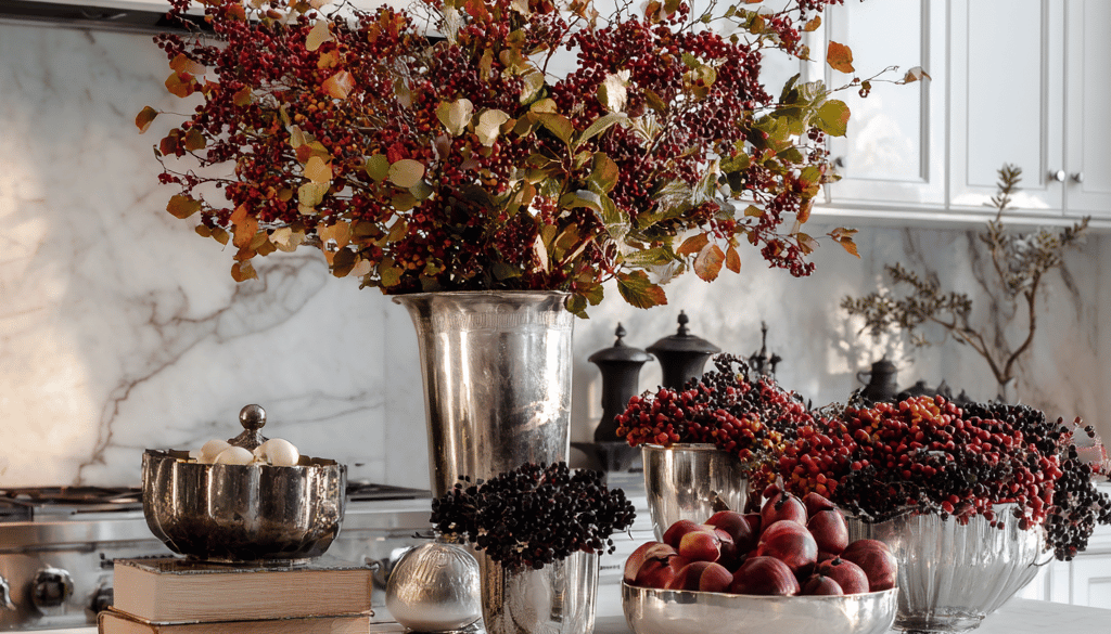 autumn kitchen decorating