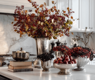 autumn kitchen decorating
