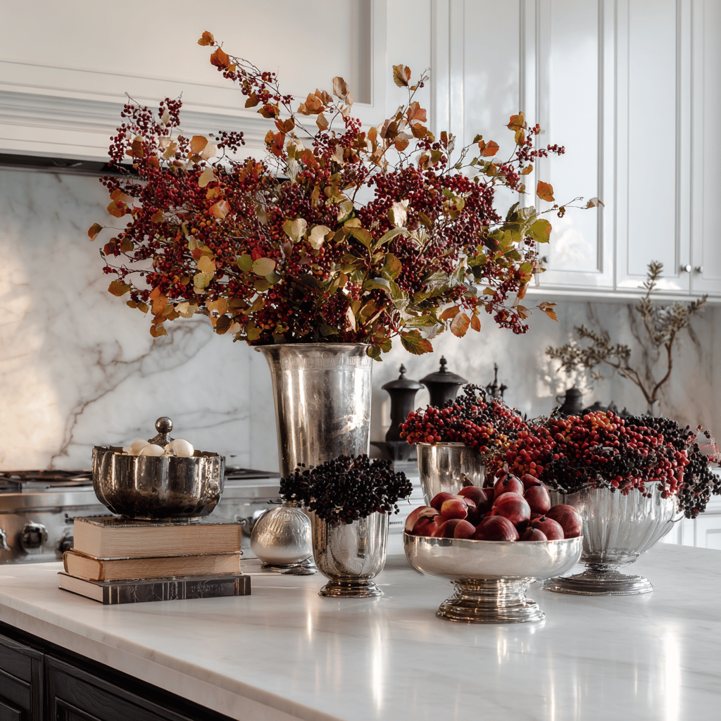 autumn kitchen decorating