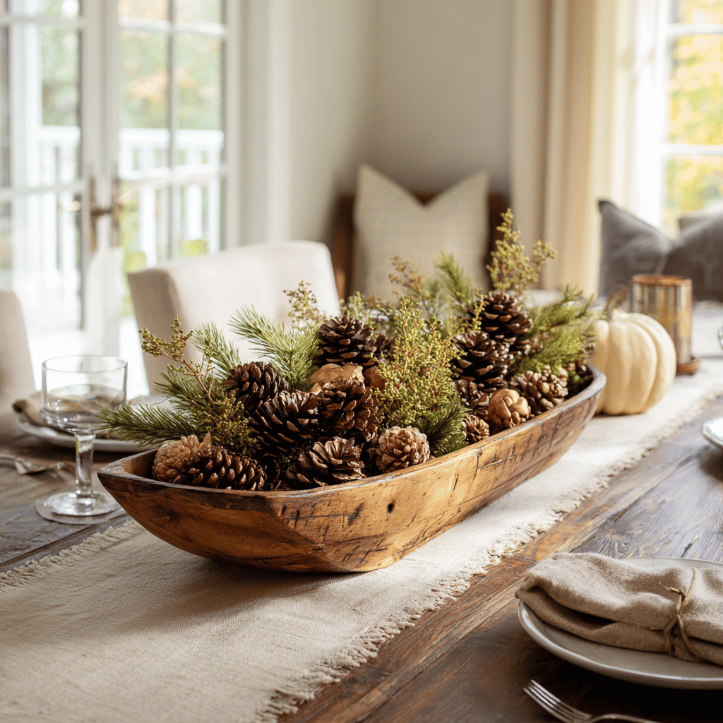 pine cones fall decor