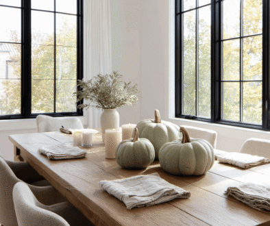 modern minimalist fall decor