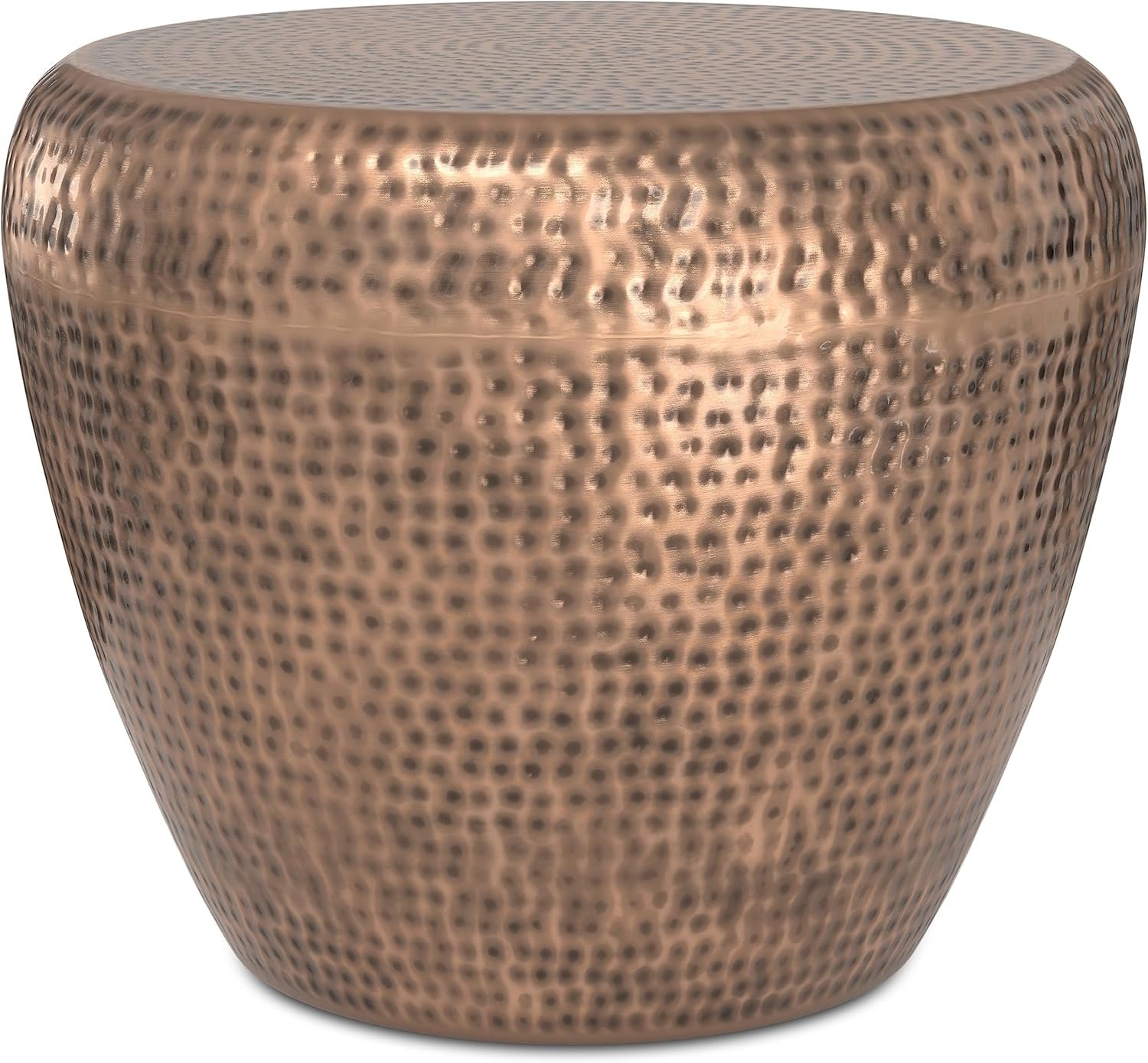 side table in antique copper side table in antique copper