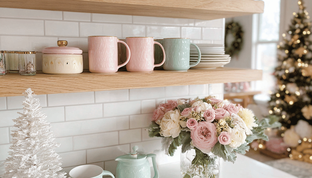 pastel christmas decor