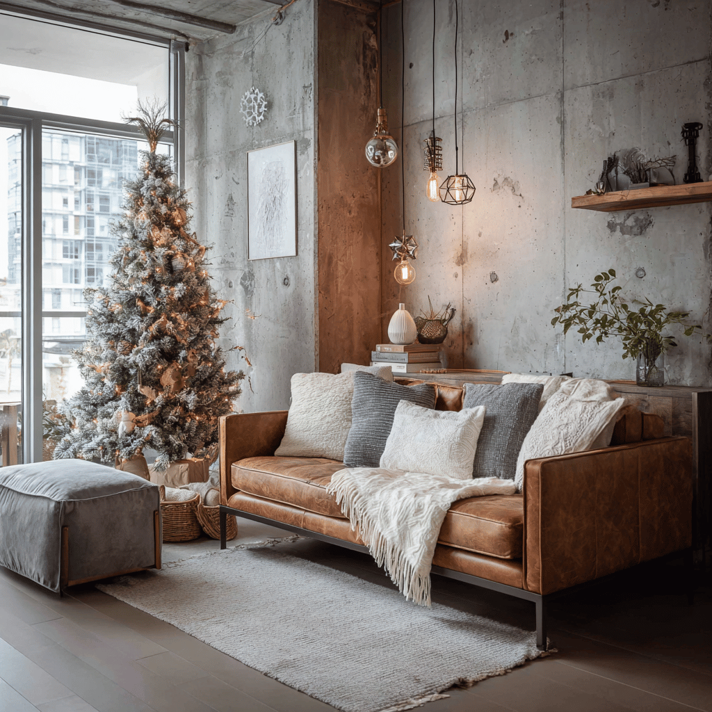 brutalist christmas decor