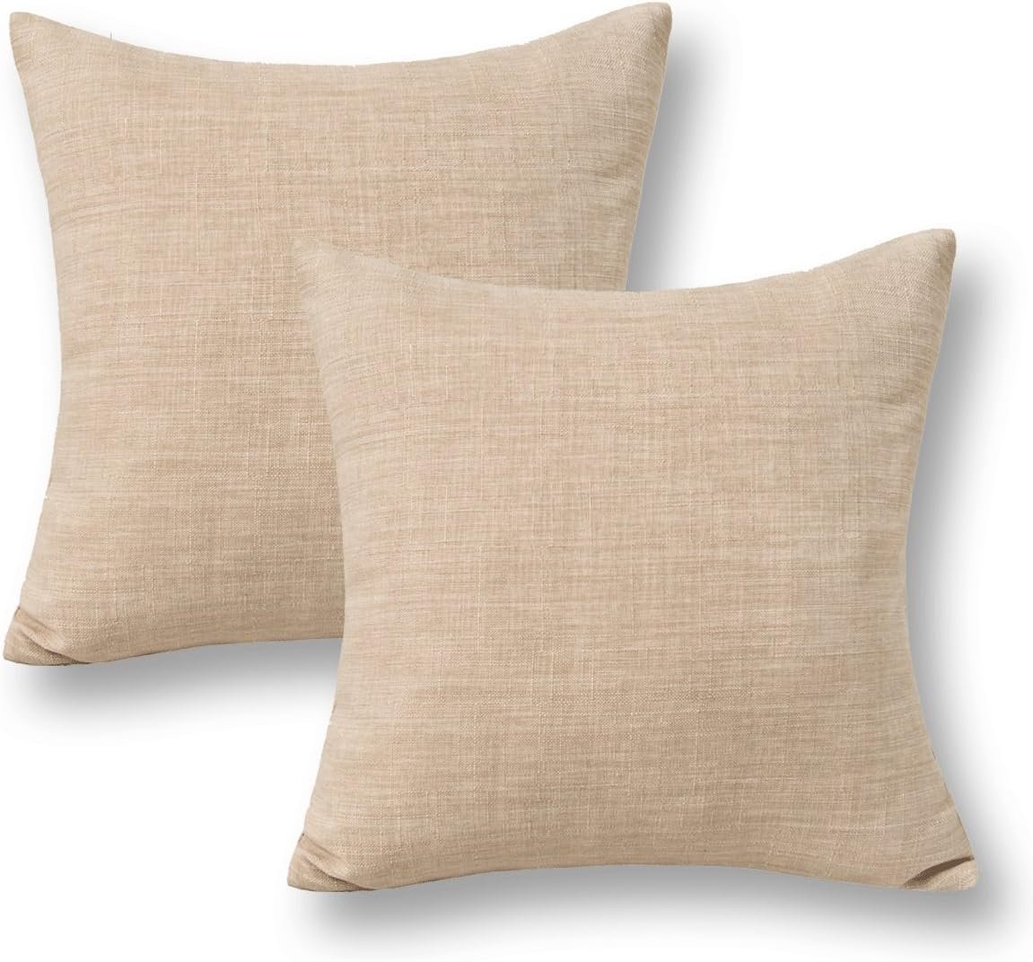 burlap pillow covers
