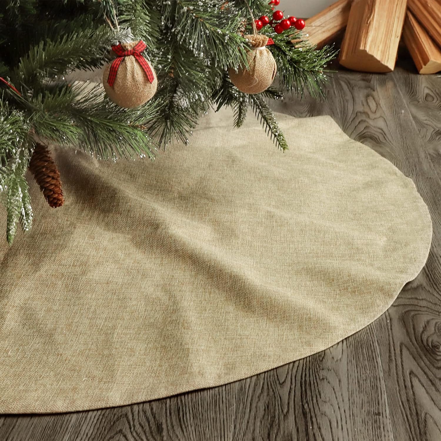 burlap tree skirt