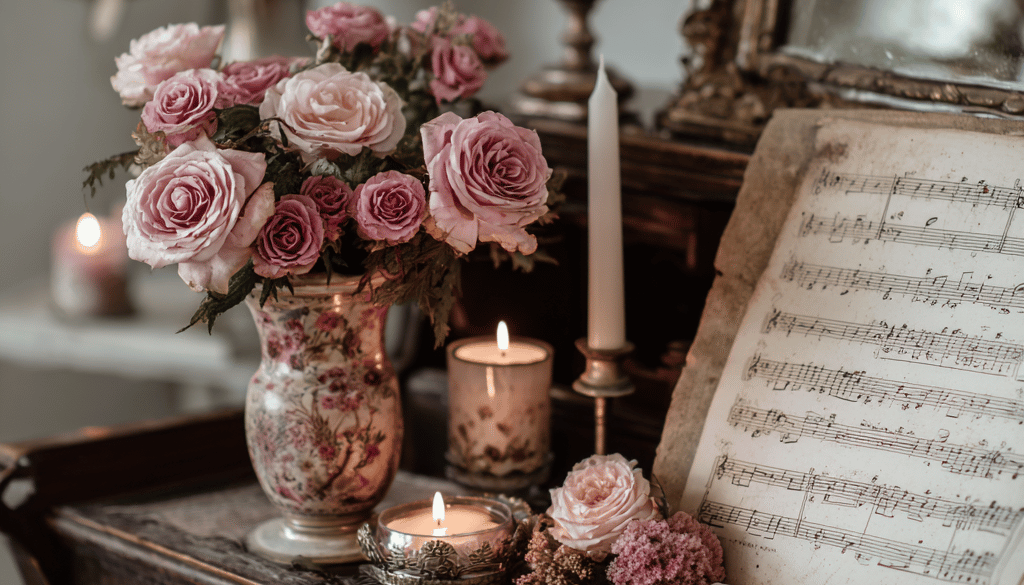 Valentine's Day Vignette Styling