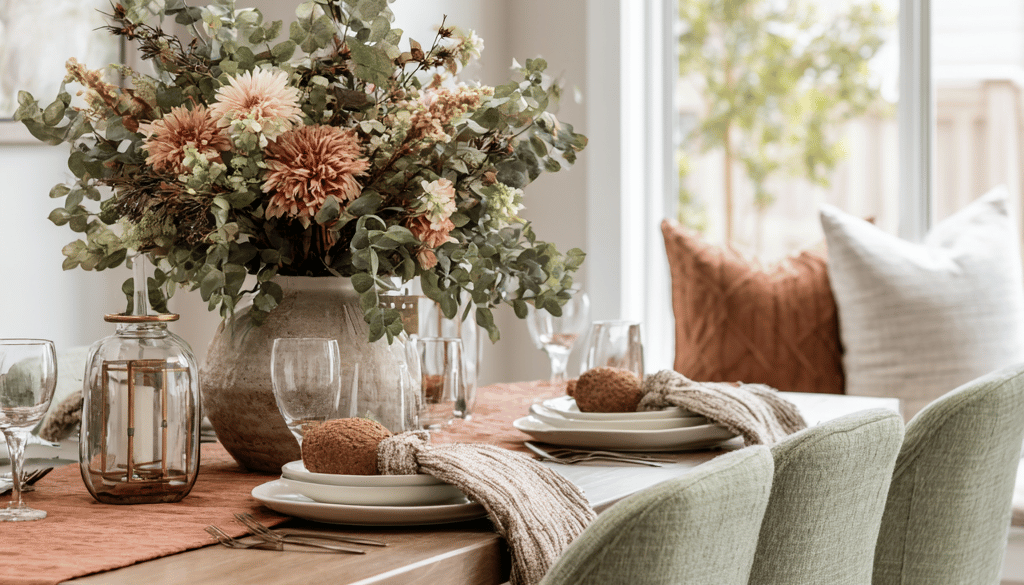 Terracotta and Green Spring Decor