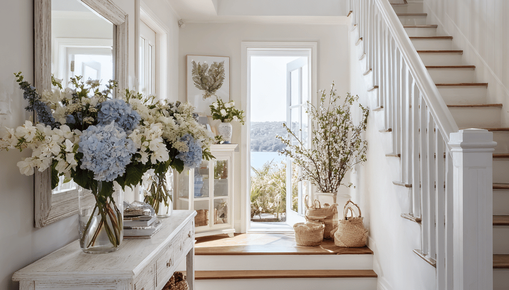 Coastal Spring: Blues, Whites & Natural Textures