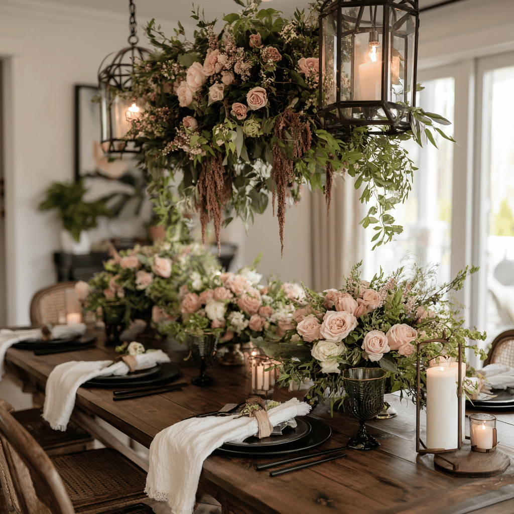 Spring Dining Room Table Settings & Centerpieces