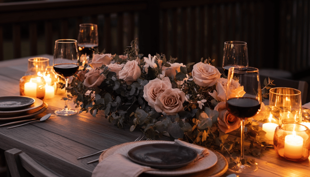 Spring Dining Area on Your Deck