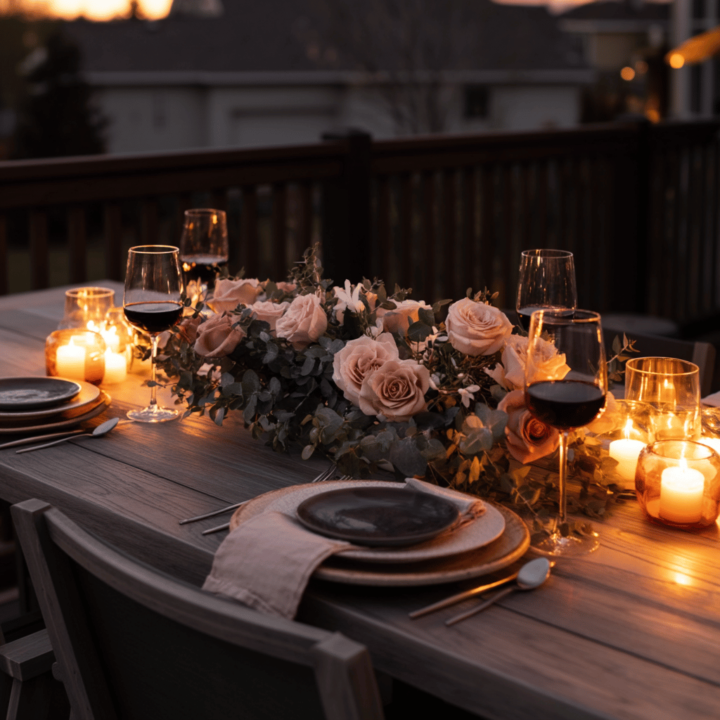 Spring Dining Area on Your Deck
