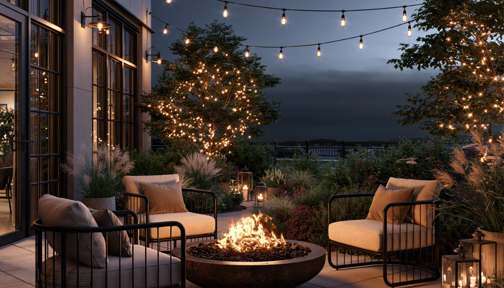 industrial summer patio decor